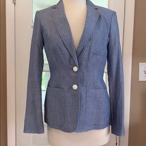 Tommy Hilfiger Blue Polka Dot Blazer